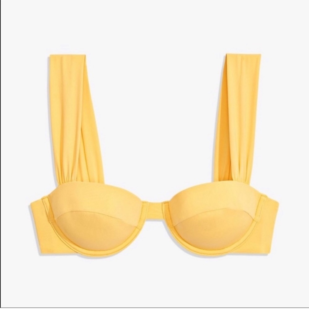 WeWoreWhat Claudia Bikini Top - Yellow